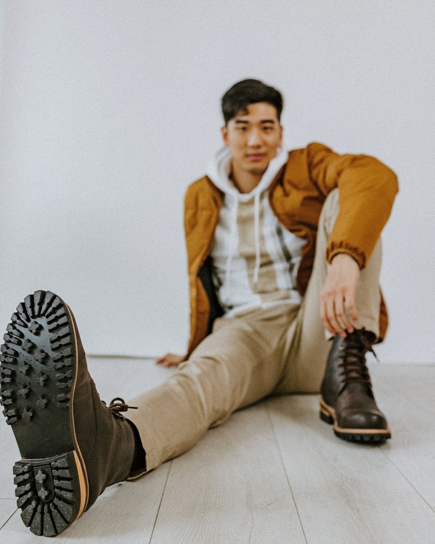 MEN Collection - Don Carlo Lace Up Boots - Brown Matte - Harmonica