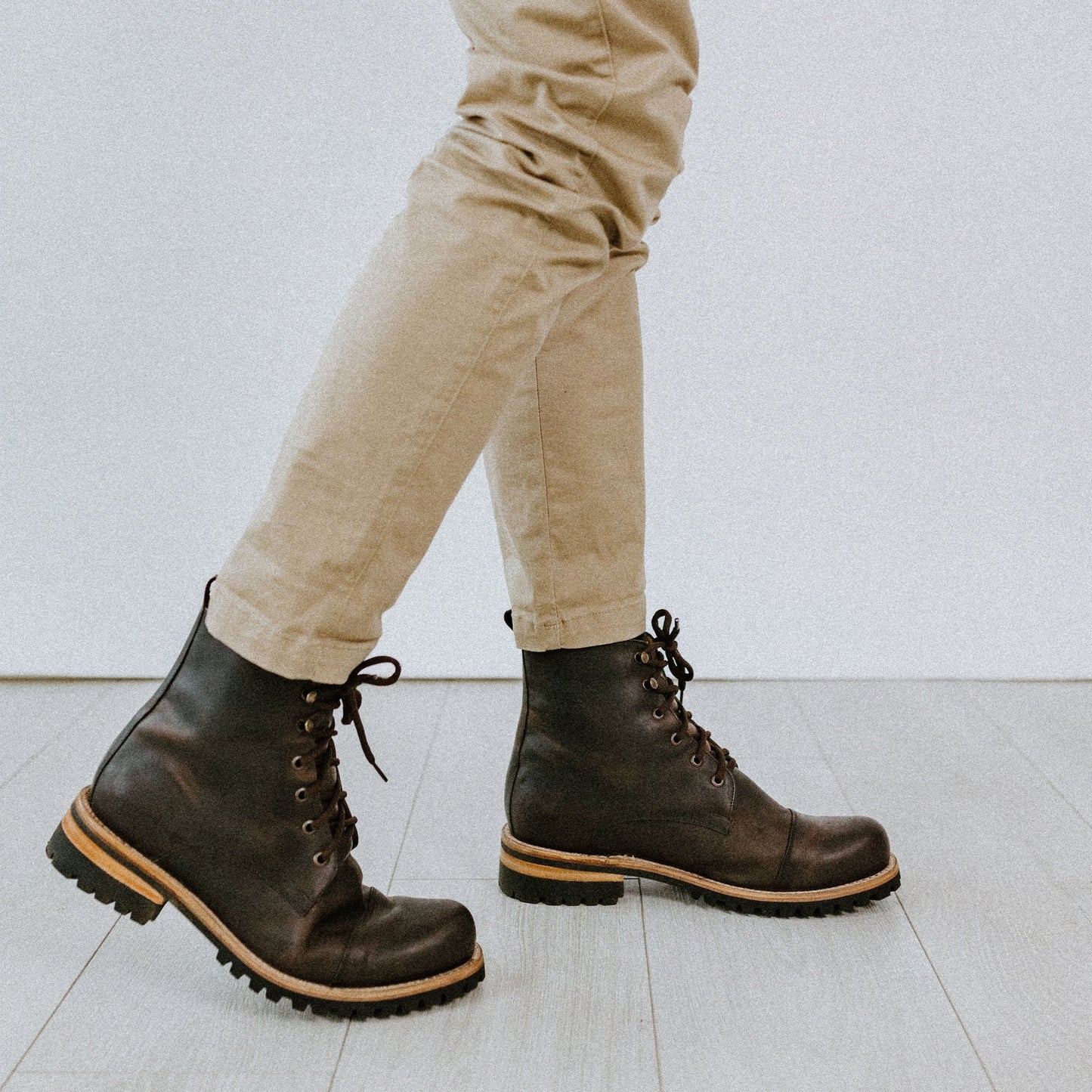 MEN Collection - Don Carlo Lace Up Boots - Brown Matte - Harmonica