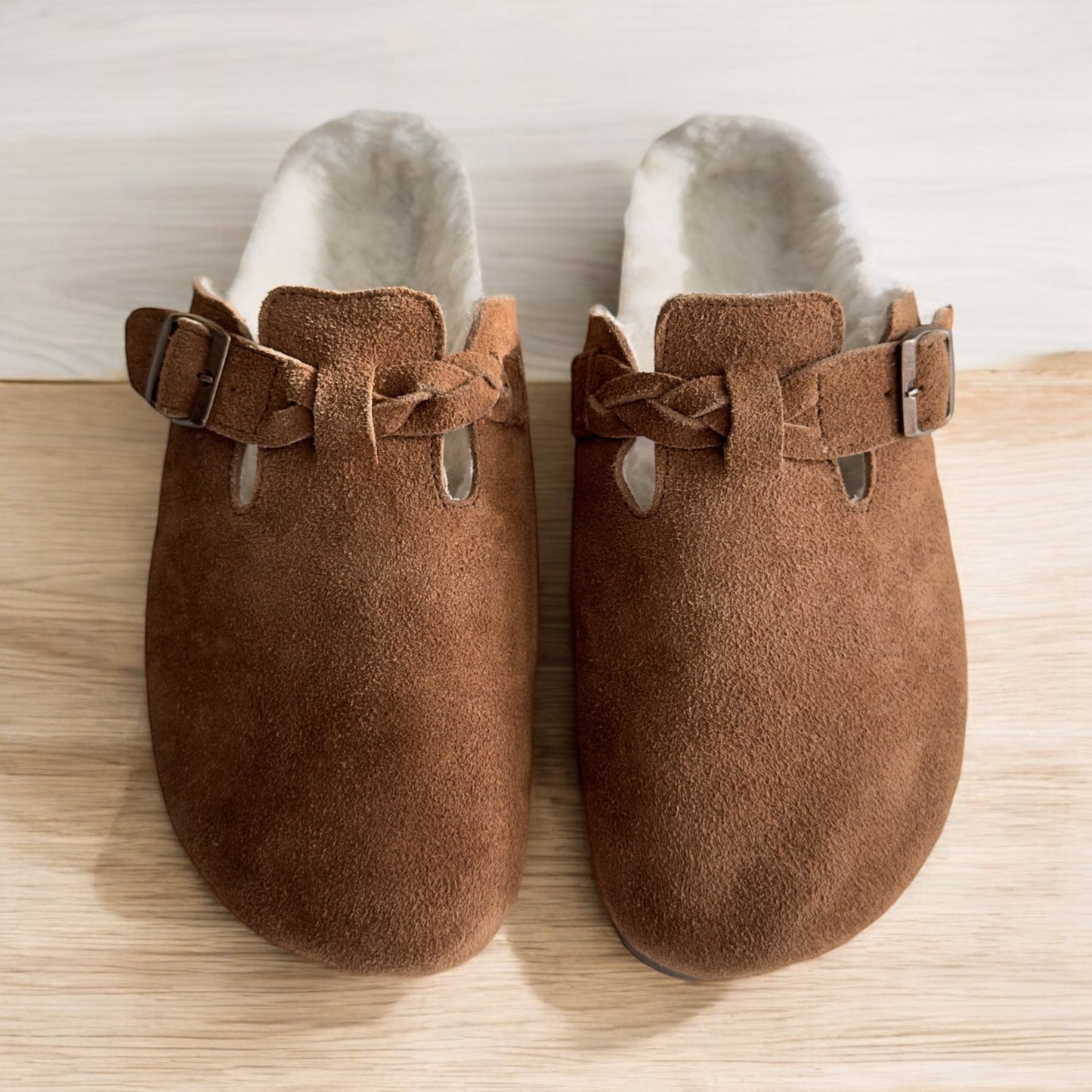 NEW Elena  -  Suede Cognac Leather -