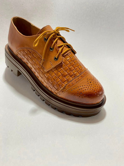 Tati Oxfords - Cognac