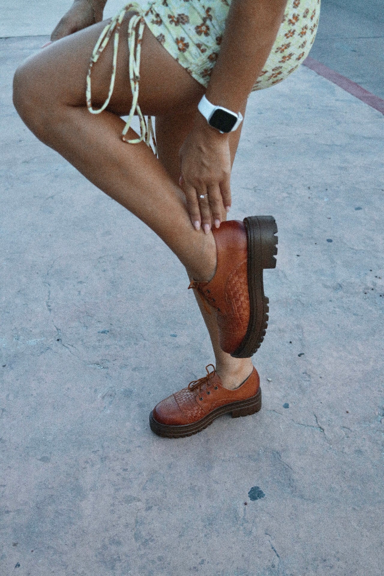 Tati Oxfords - Cognac