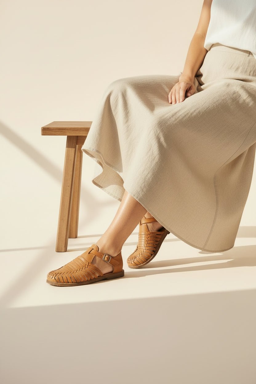 Alba - Mary Jane Strap Huarache - Harmonica