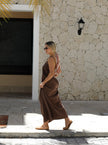 Alba - Mary Jane Strap Huarache in Tan Colour - Harmonica