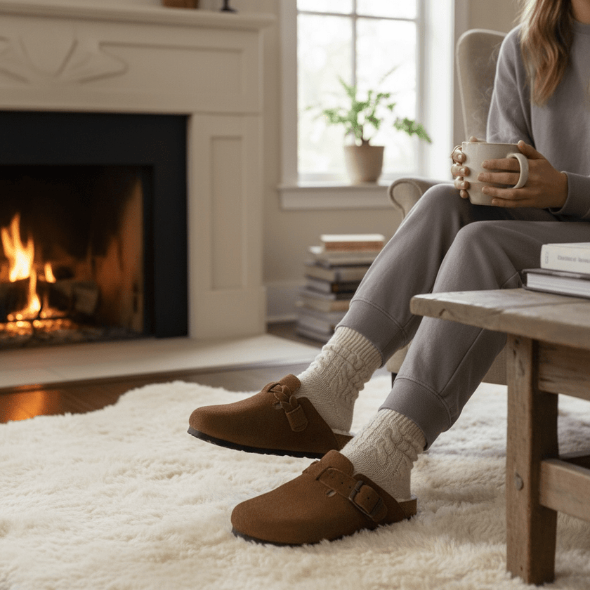 NEW! Brisa - Shearling Clog - Harmonica