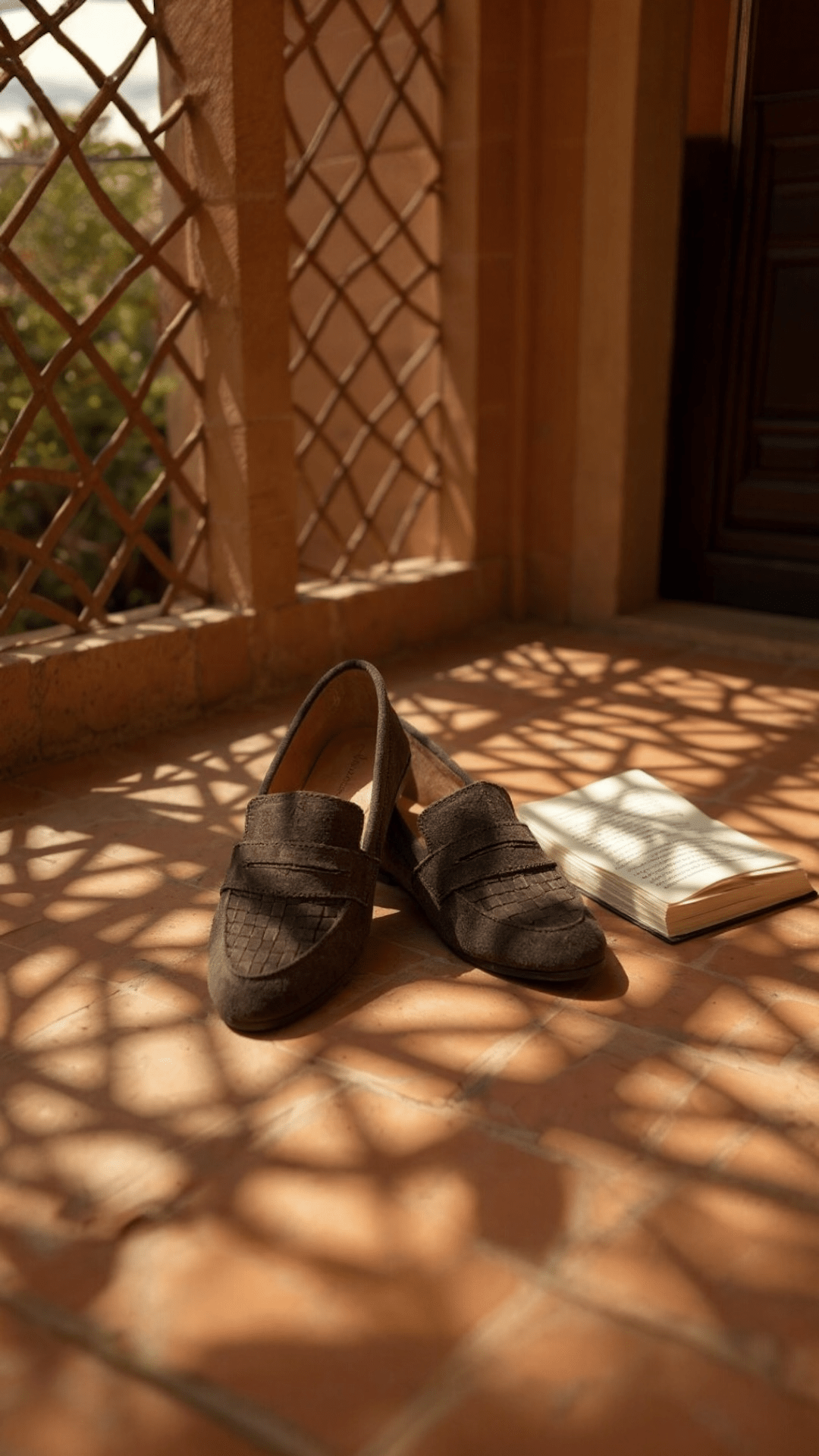Sarah Suede Loafers – Handwoven - Harmonica
