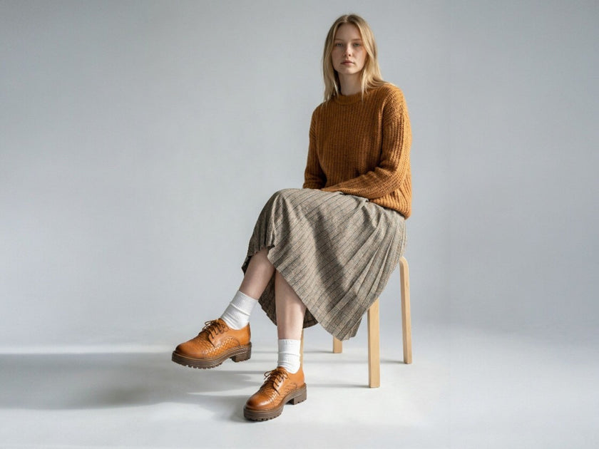 Tati Oxfords - Cognac - Harmonica