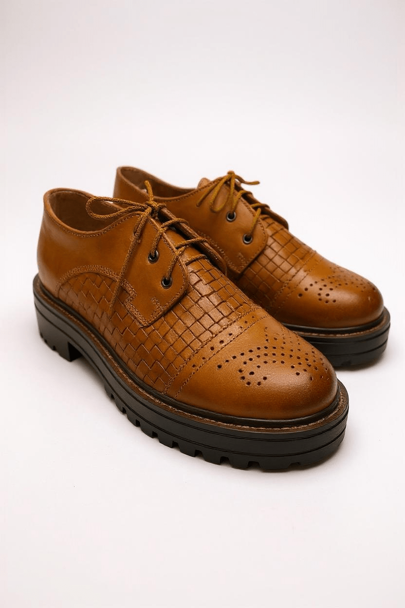 Tati Oxfords - Cognac - Harmonica