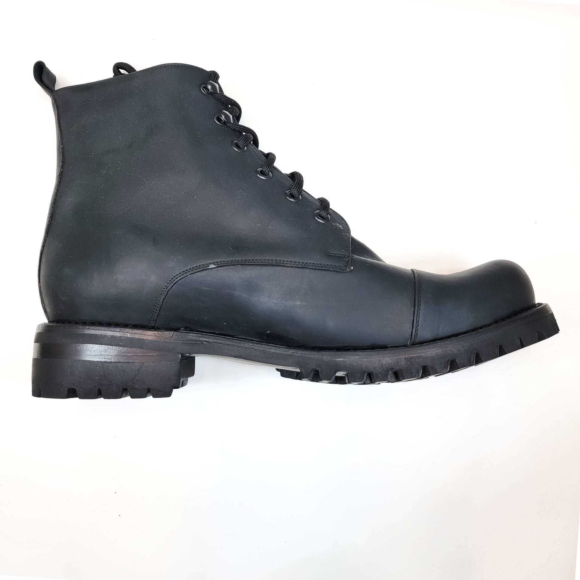 Don Carlo Lace Up Boots - Black Matte - Harmonica