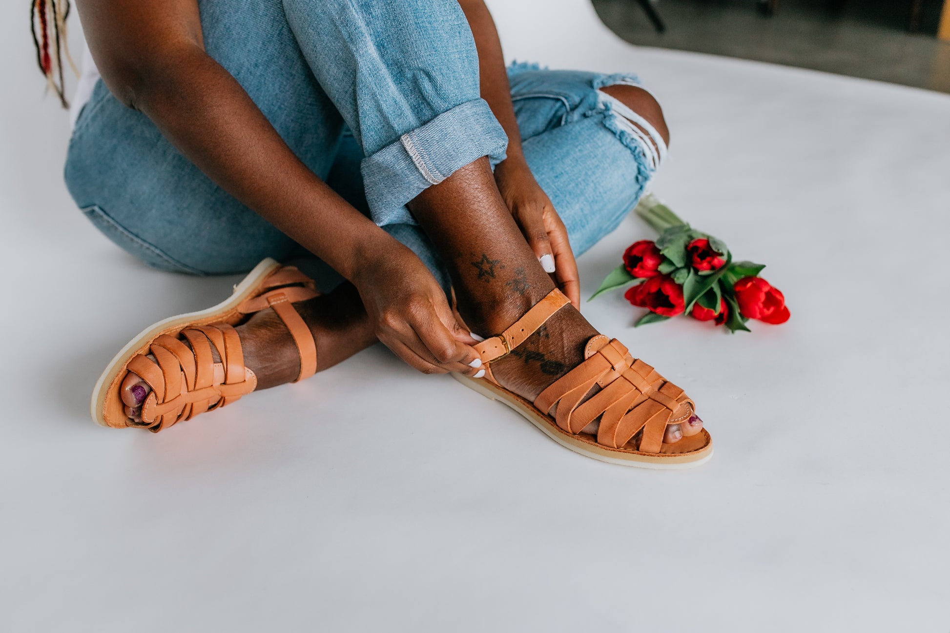 Larissa Open Toed Huarache - Harmonica