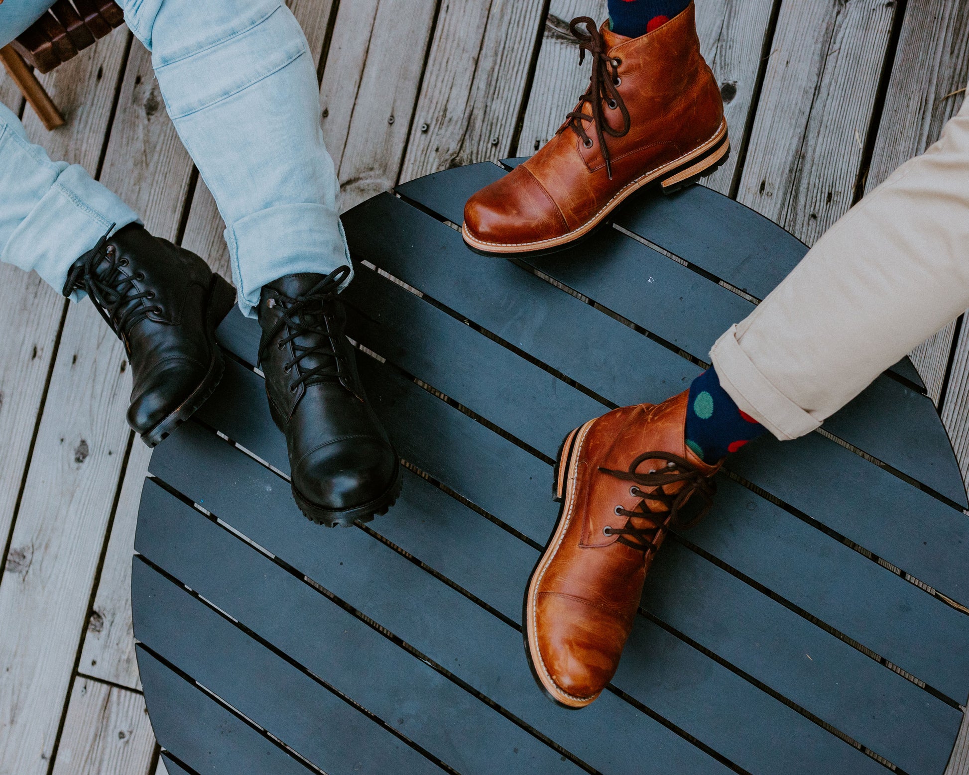 Don Carlo Lace Up Boots - Brown - Harmonica