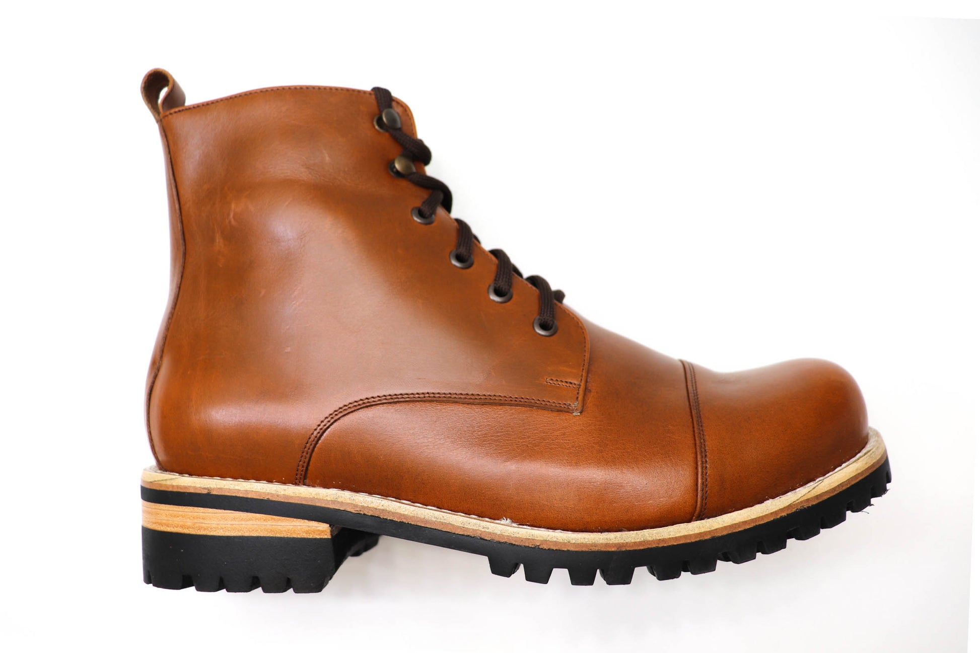 Don Carlo Lace Up Boots - Brown - Harmonica