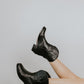 Victoria Cowgirl Bootie - Jet Black - Harmonica