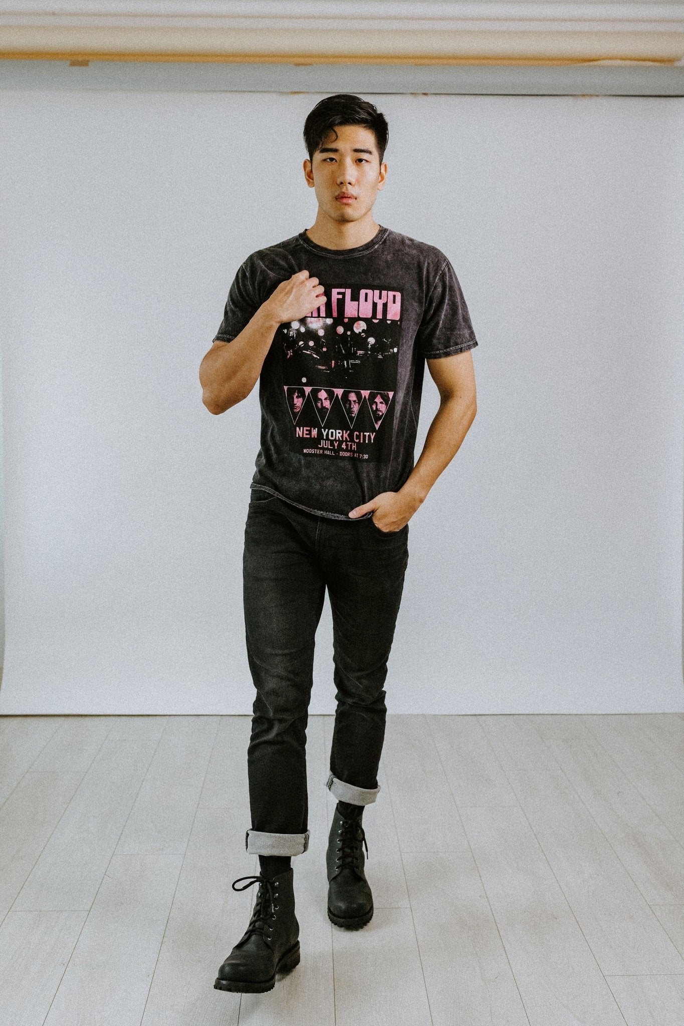 MEN Collection - Don Carlo Lace Up Boots - Black Matte - Harmonica