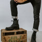 MEN Collection - Don Carlo Lace Up Boots - Black Matte - Harmonica