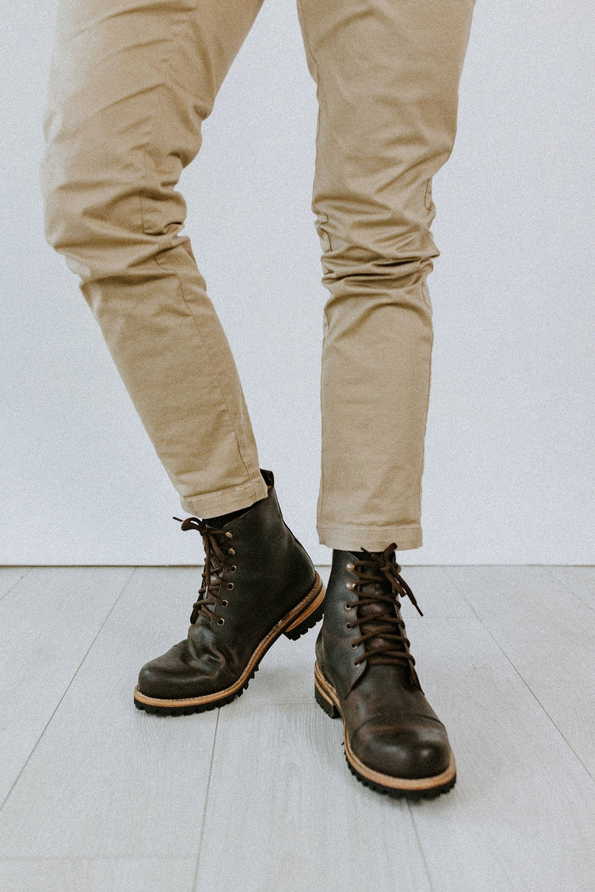 MEN Collection - Don Carlo Lace Up Boots - Brown Matte - Harmonica