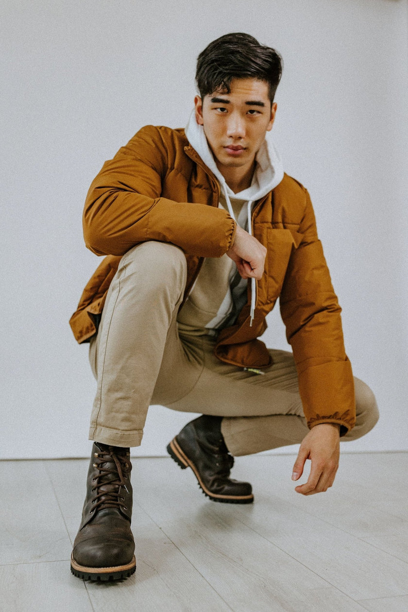 MEN Collection - Don Carlo Lace Up Boots - Brown Matte - Harmonica