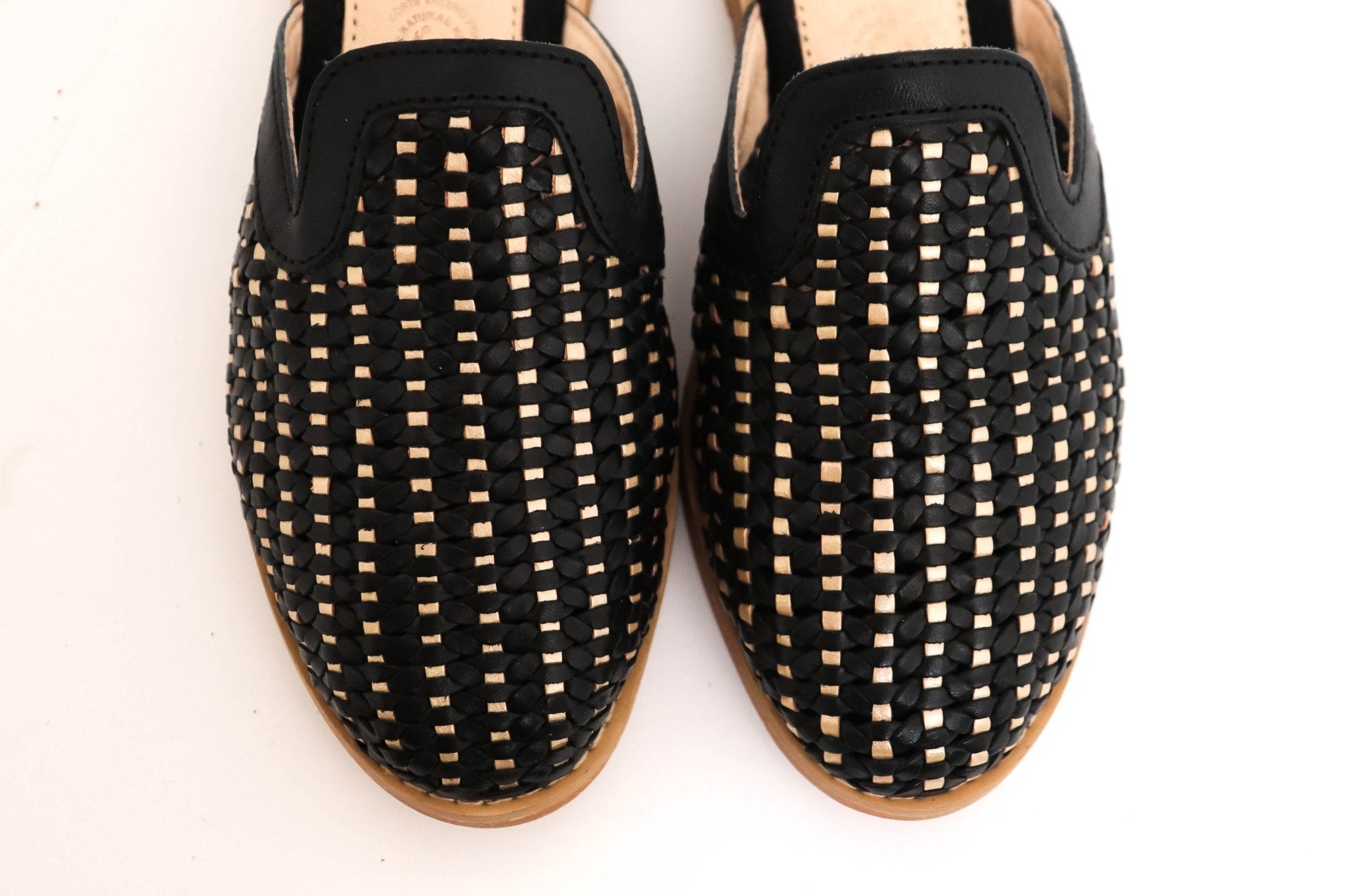 Trini Slip On Mule - Black & Gold - Harmonica