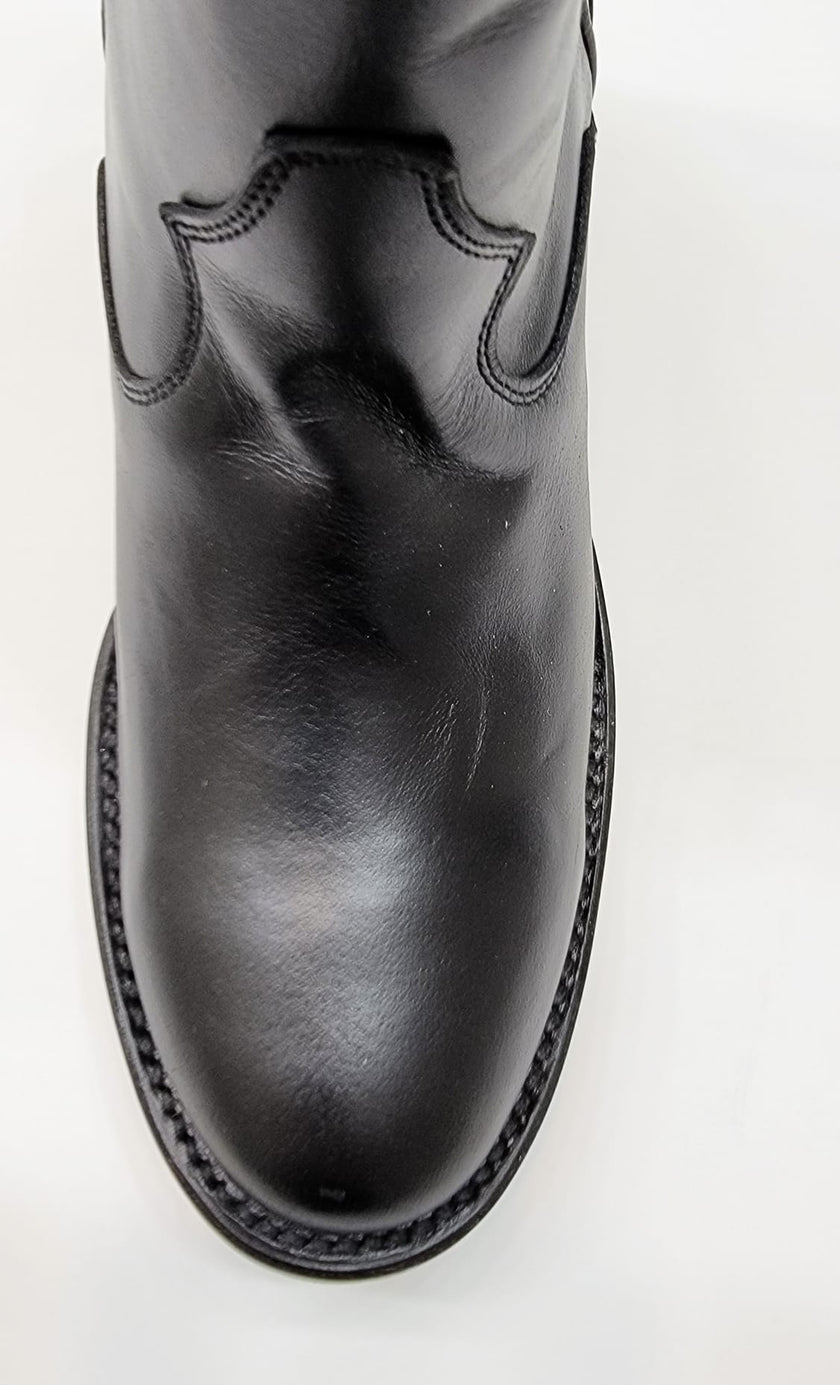 Victoria Cowgirl Bootie - Jet Black - Harmonica